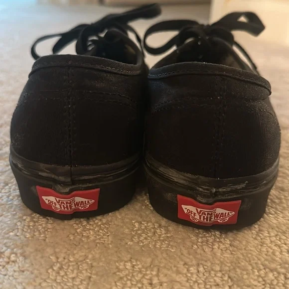 VANS Authentic Black & Black Shoes - Picture 3 of 4
